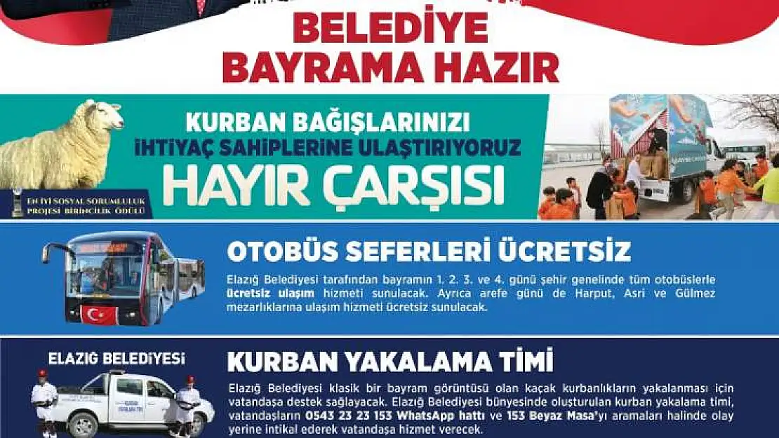 Bayramda Hizmet Sürecek