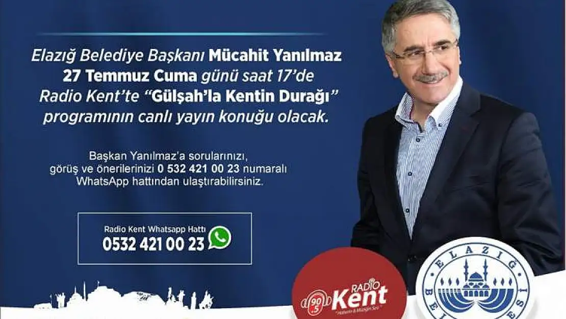 Mücahit Yanılmaz Radio Kent'e Konuk Olacak