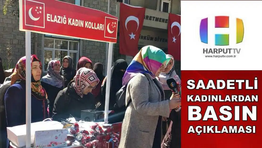 Saadetli Kadınlardan Basın Açıklaması