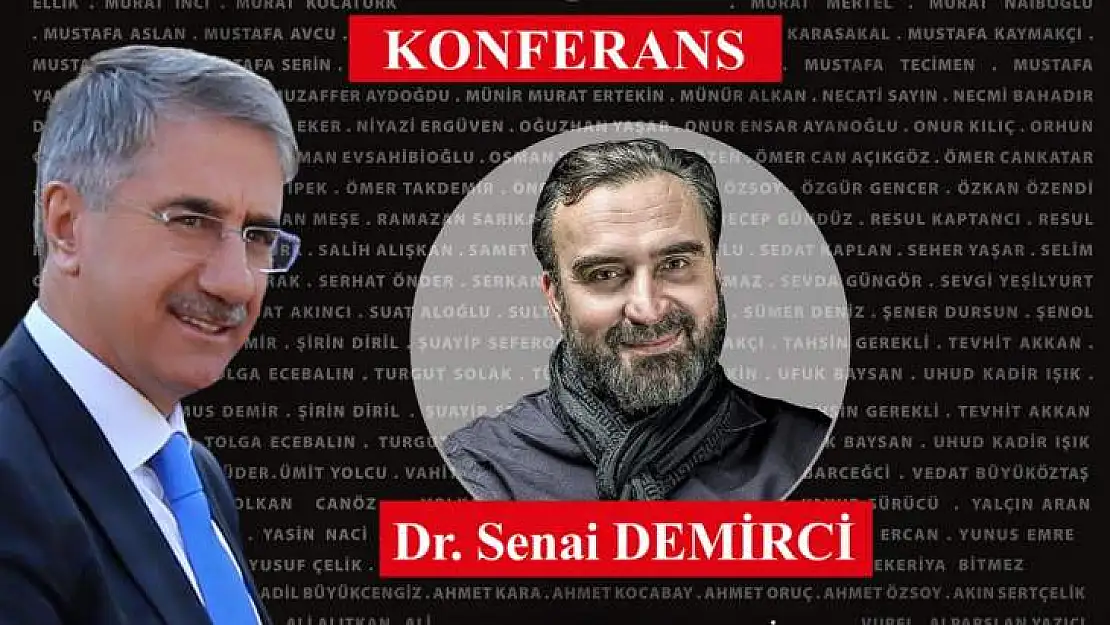 Senai Demirci Elazığ'a Geliyor