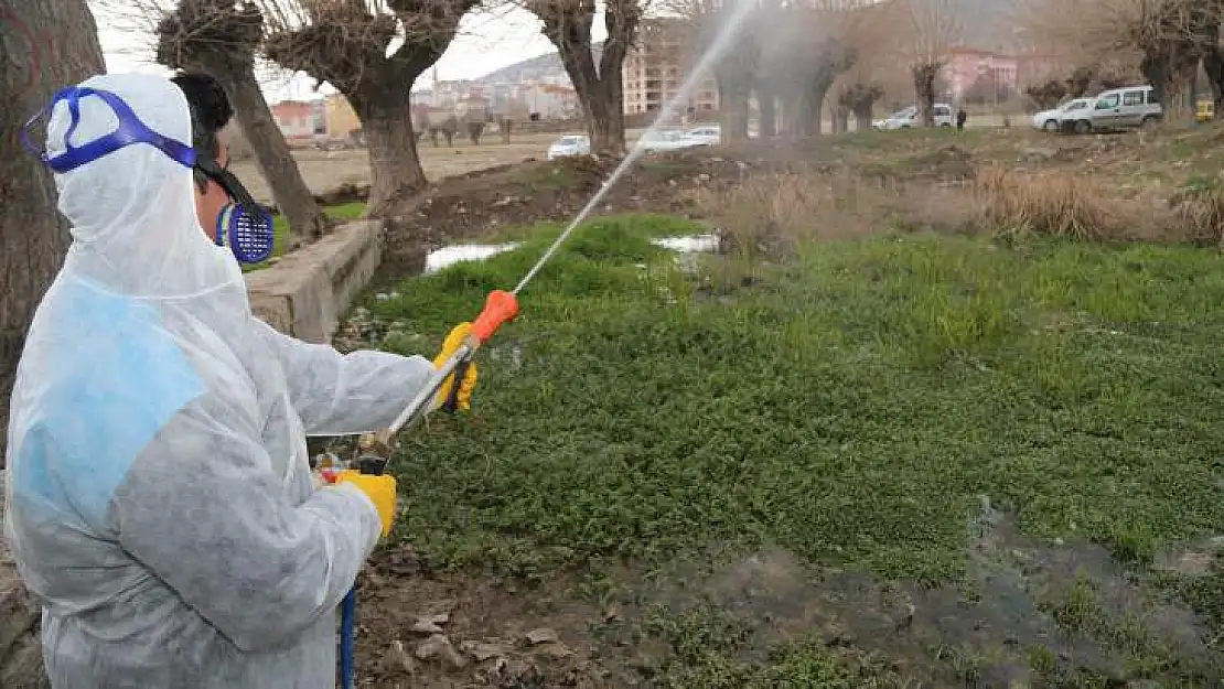 Elazığ'da İlaçlama Çalışmaları Sürüyor