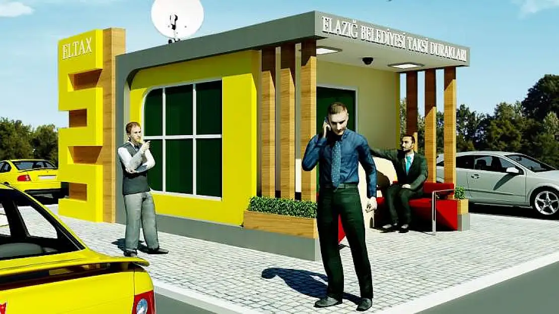 Elazığ'a Modern Taksi Durakları Yapılıyor