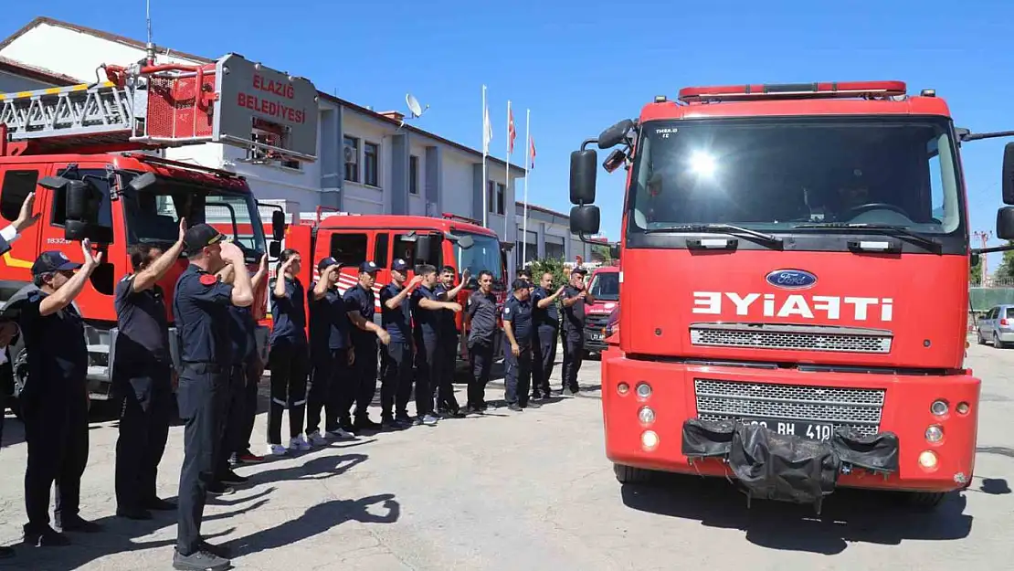 Elazığ Belediyesinden orman yangınına destek
