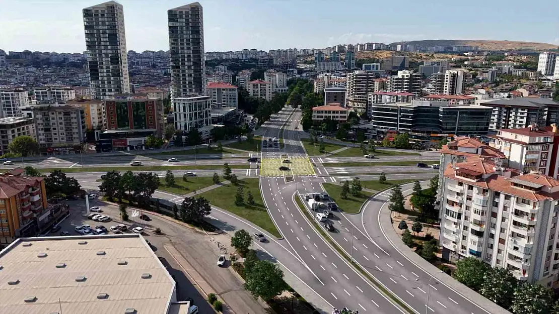 Hazardağlı Kavşağı'nda çalışmalar ilerliyor