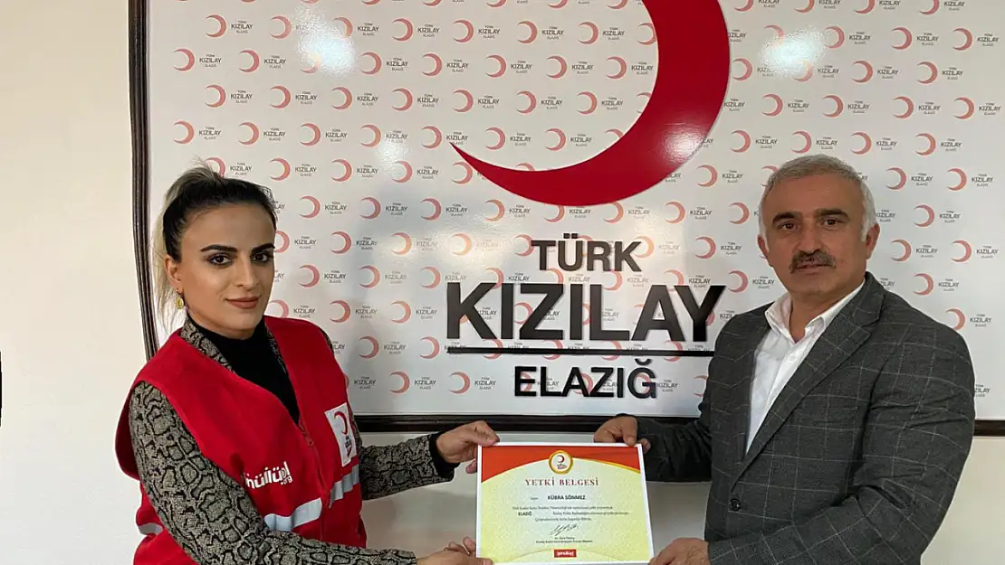 Kübra SÖNMEZ, Türk Kızılay Elazığ Şubesi Kadın Kolları Başkanlığı görevine atandı