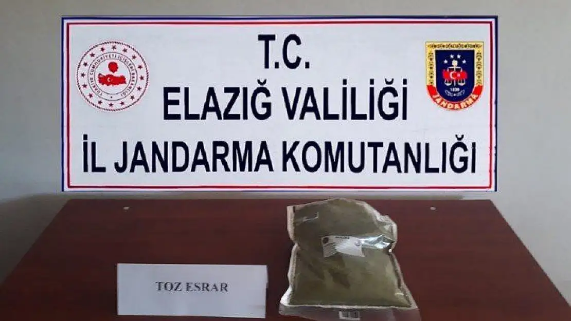 Toz esrarı araziye saklayan şüpheli yakalandı