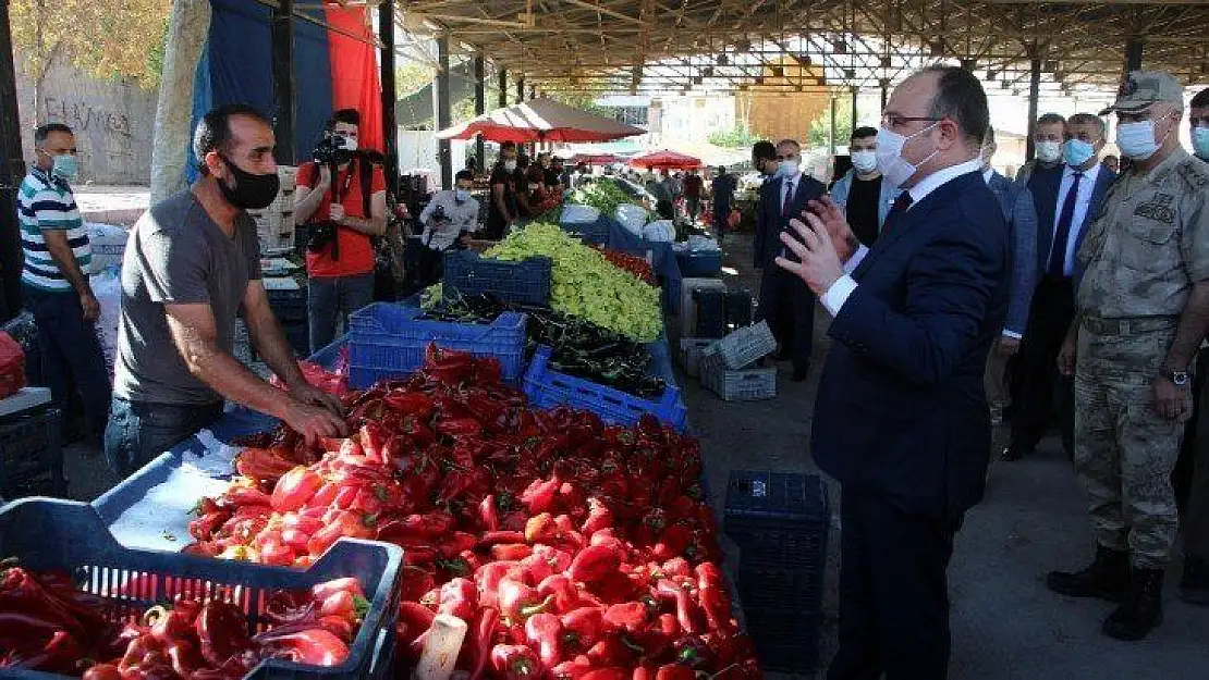 Vali Yırık denetimde uyardı, izole haldeyken dışarı çıkanlar yurda yerleştirilecek