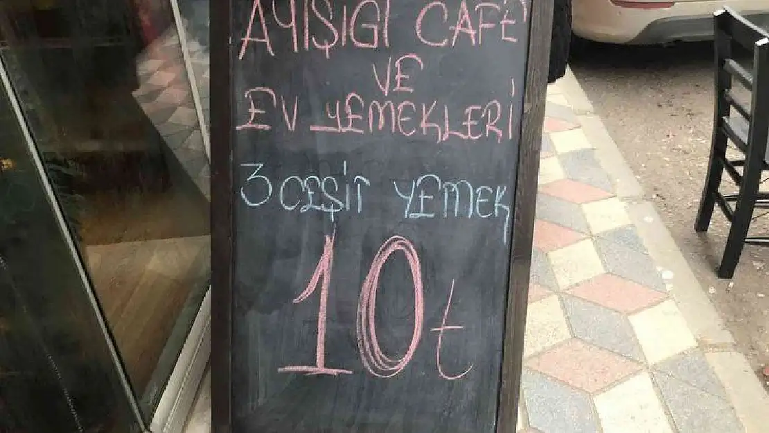3 çeşit yemeği 10 liradan satmaya başladılar