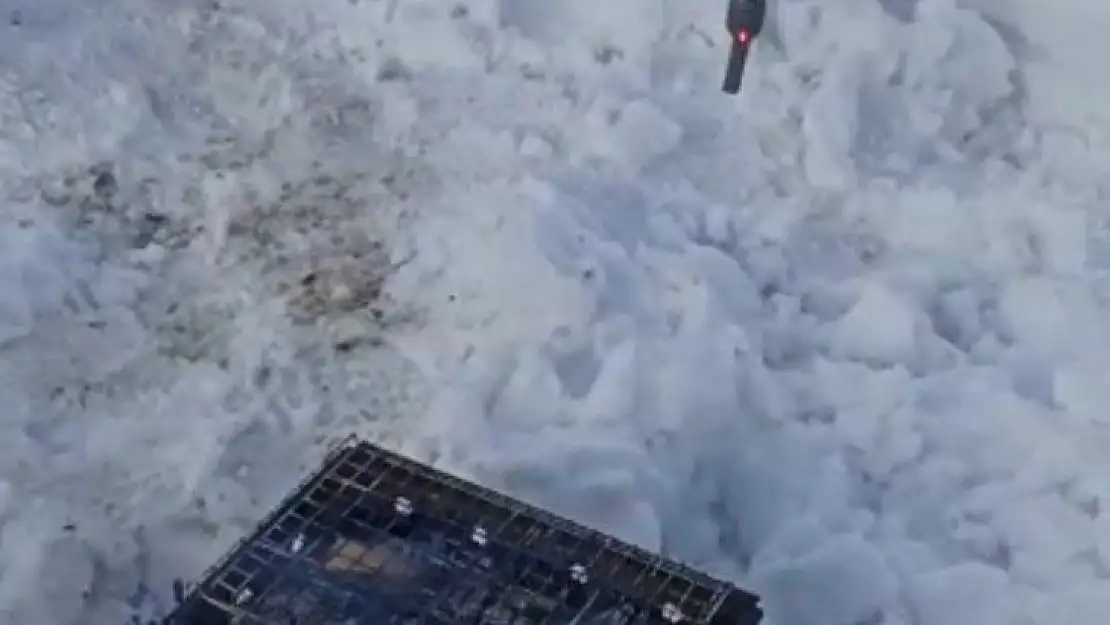 Mangalı drone ile yaktı