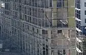 Çatıdaki tehlikeli çalışma kamerada