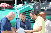 Elazığ Belediye Başkanı Şerifoğulları yol yenileme çalışmalarını yerinde inceledi