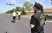 Elazığ'da bayram öncesi dron destekli trafik denetimi