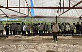 Elazığ'da öğrenciler tarihi mozaiği inceledi