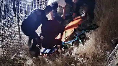 İstinat duvarından düşen kişi ağır yaralandı