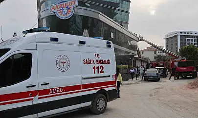 Elazığ'da plazada yangın paniği