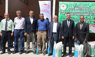 Elazığ'da yüzde 75 hibeli 15 ton tohum dağıtılmaya başlandı