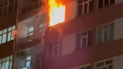 Elazığ'daki apartman yangını paniğe neden oldu