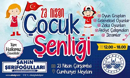 Elazığ Belediyesinden 23 Nisan çocuk şenliği