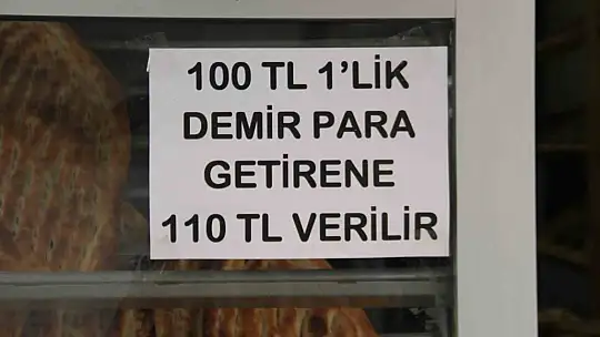 100 lira madeni para getirene 110 lira veriyor