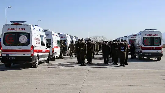 11 Şehit Elazığ'dan Törenle Uğurlanıyor