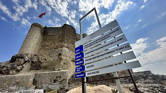 5 bin yıllık Harput Kalesi'nde restorasyon tüm hızıyla sürüyor