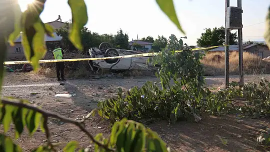 Ağaçları kırıp tarlaya uçtu, tekerleği ise 50 metre uzaklıktaki bahçeye fırladı