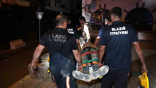 Asansör boşluğuna düşerek yaralanan şahsı itfaiye ekipleri kurtardı