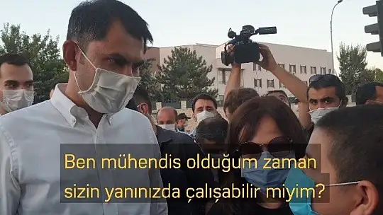 Bakan Kurum ile Emre'nin gülümseten diyaloğu: 'Söz mü? Söz'