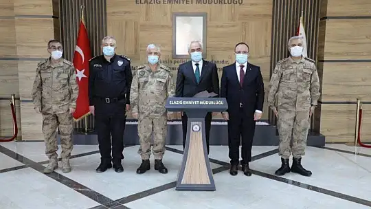 Bakan Yardımcısı Ersoy ve Jandarma Genel Komutanı Çetin Elazığ'da