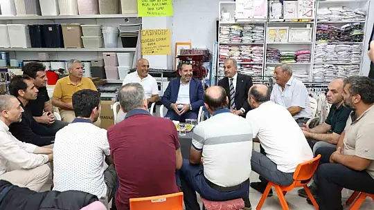 Başkan Şerifoğulları, esnaflarla bir araya geldi