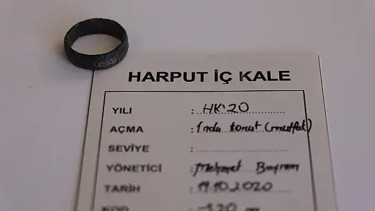 Harput kazılarında birici dünya savaşı izleri