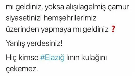 Öztunç'a 'Kulak Çekme' Tepkisi