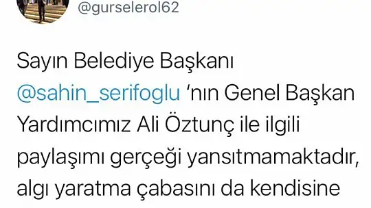 Öztunç'a 'Kulak Çekme' Tepkisi