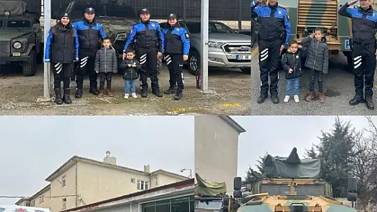 Çocuklar hayal etti polis yerine getirdi