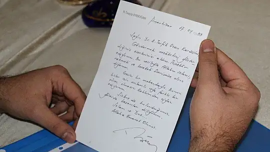 Cumhurbaşkanı Erdoğan'ın gönderdiği mektup 22 yıl sonra ortaya çıktı