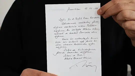 Cumhurbaşkanı Erdoğan'ın gönderdiği mektup 22 yıl sonra ortaya çıktı
