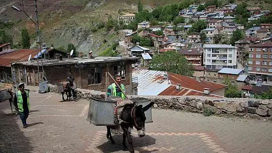 Dar sokaklardaki çöpler 'Kadrolu eşeklere' emanet