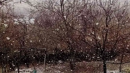 Elazığ'a mevsimin ilk karı yağdı