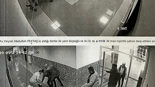Elazığ Adliyesi'ndeki kavga, kameralara yansıdı