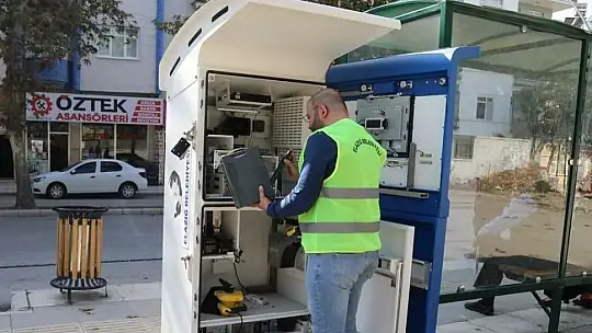 Elazığ Belediyesinden kiosk cihazlarına bakım ve onarım
