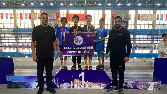 Elazığ Belediyesinden yüzmede 57 madalya