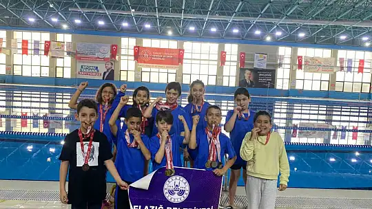 Elazığ Belediyesinden yüzmede 57 madalya