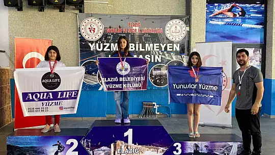 Elazığ Belediyesinden yüzmede 57 madalya