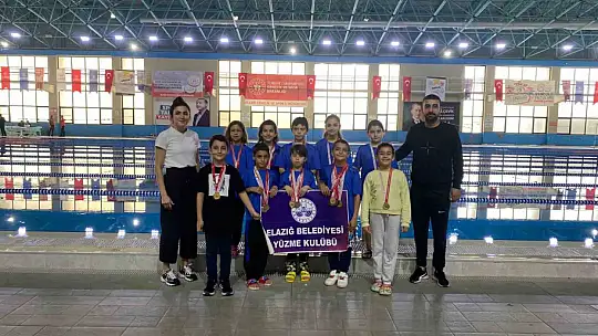 Elazığ Belediyesinden yüzmede 57 madalya