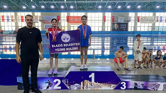 Elazığ Belediyesinden yüzmede 57 madalya