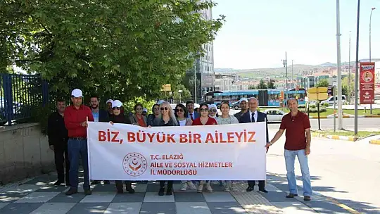 Elazığ'da 'Aile' farkındalık yürüyüşü