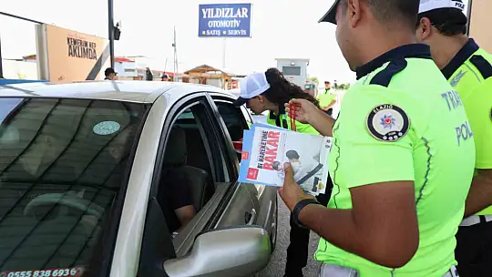 Elazığ'da 'Yolun sonu bayram olsun' mottosuyla denetim