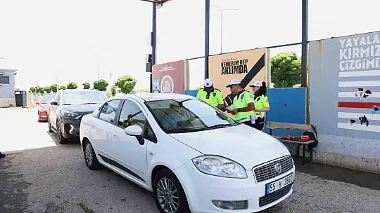 Elazığ'da 'Yolun sonu bayram olsun' mottosuyla denetim