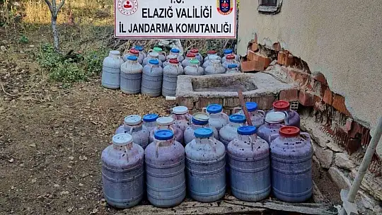 Elazığ'da 11 bin 237 litre kaçak şarap ele geçirildi
