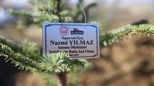 Elazığ'da 11 şehit anısına fidan dikildi